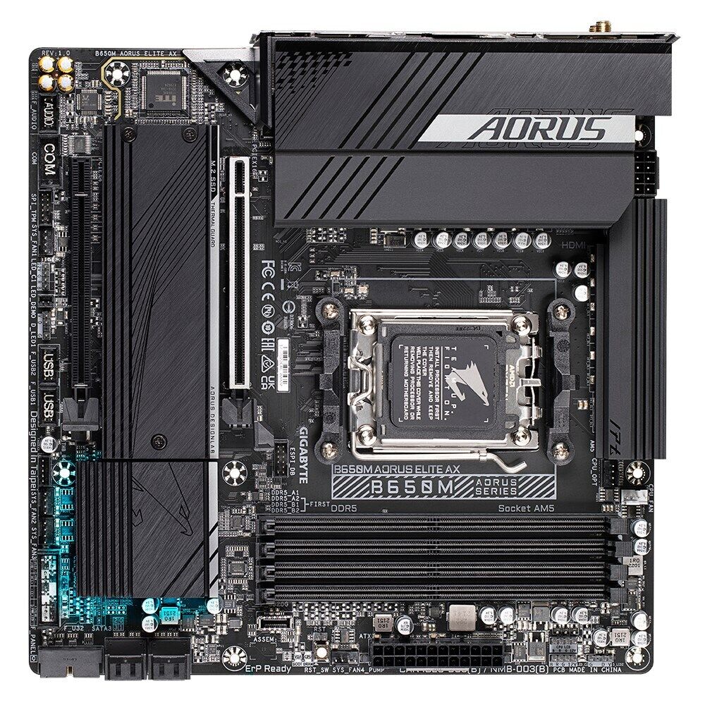 Carte mère 4719331849399 Gigabyte B650M AORUS ELITE AX AMD B650 socket ...