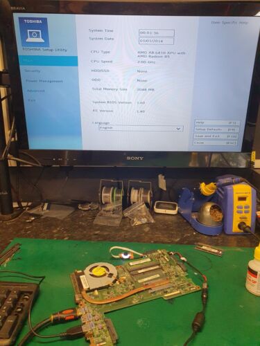 Carte M Re Working Toshiba L B Amd A A Da Blkmb E Rev E Mb Carte Mere Com