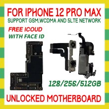 Carte mère 128 go/256 go/512 go pour iPhone 12 Pro MAX, sans iCloud, avec identification par reconnaissance faciale