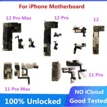 Carte mère complète débloquée pour IPhone 11 / 11 Pro / Pro Max / 12 / 12 Pro / 12 Pro Max, circuit imprimé principal Original, puces