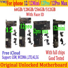 Carte mère GSM/WCDMA/5G/LTE originale débloquée, fonctionnelle, pour iPhone 12/Mini/12 Pro/MAX, circuit imprimé principal