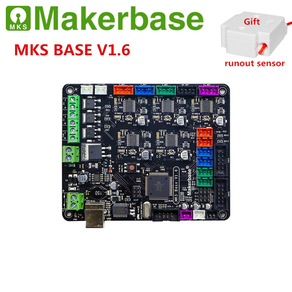 MKS BASE V1.6  carte mère pour imprimante 3D, circuit intégré, compatible avec les rampes, carte Mega 2560 Marlin, accessoires électroniques à monter soi-même