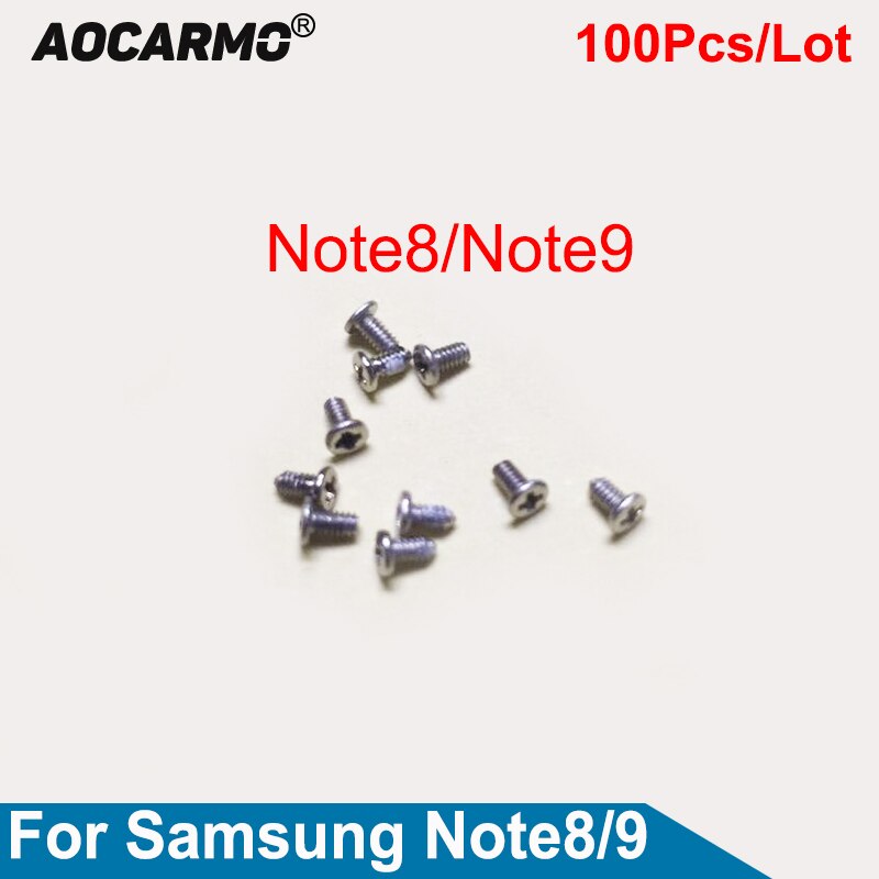 Aocarmo  vis à écrou intérieur pour châssis de carte mère, 100 pièces/lot, pour Samsung Galaxy Note 8 / Note 9 Note 8 Note 9 SM-N9500 N9600