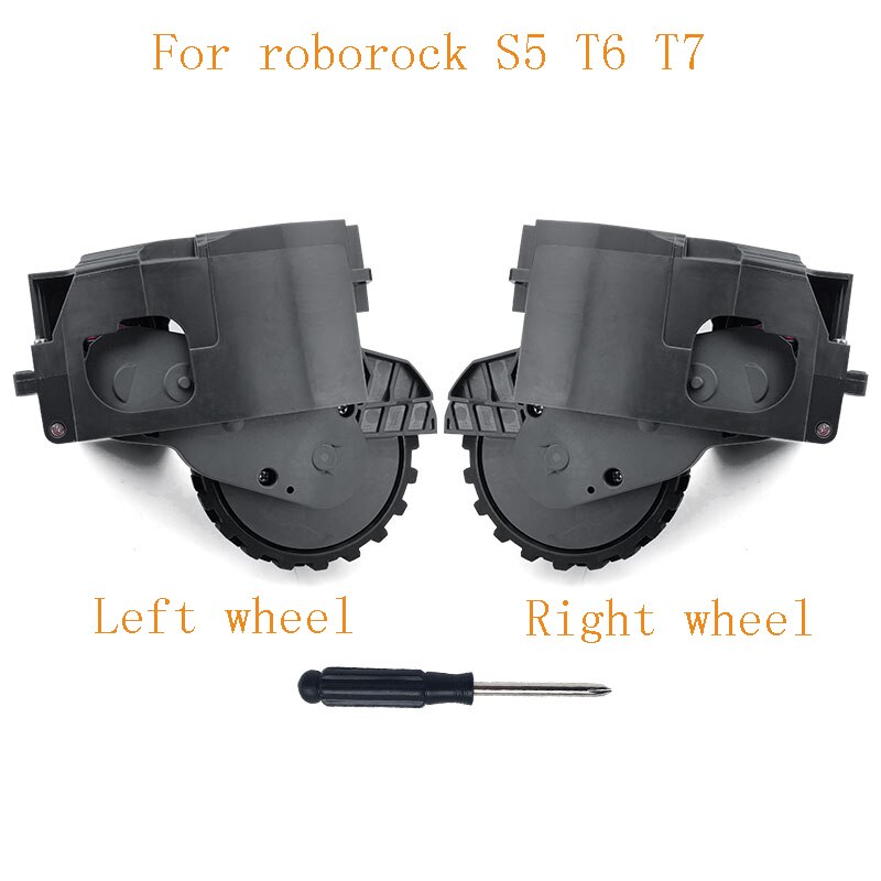 Roborock  accessoires pour aspirateur robot S5 T6 T7 P5, roues de démontage originales gauche et droite, pièces de rechange (anciennes)