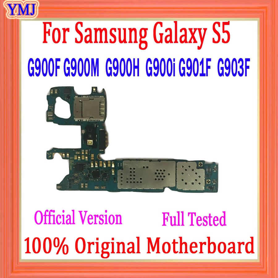 Carte mère 100% originale pour Samsung Galaxy S5 G900F G900M G900H G900I G901F G903F, fonctionnelle, débloquée en usine