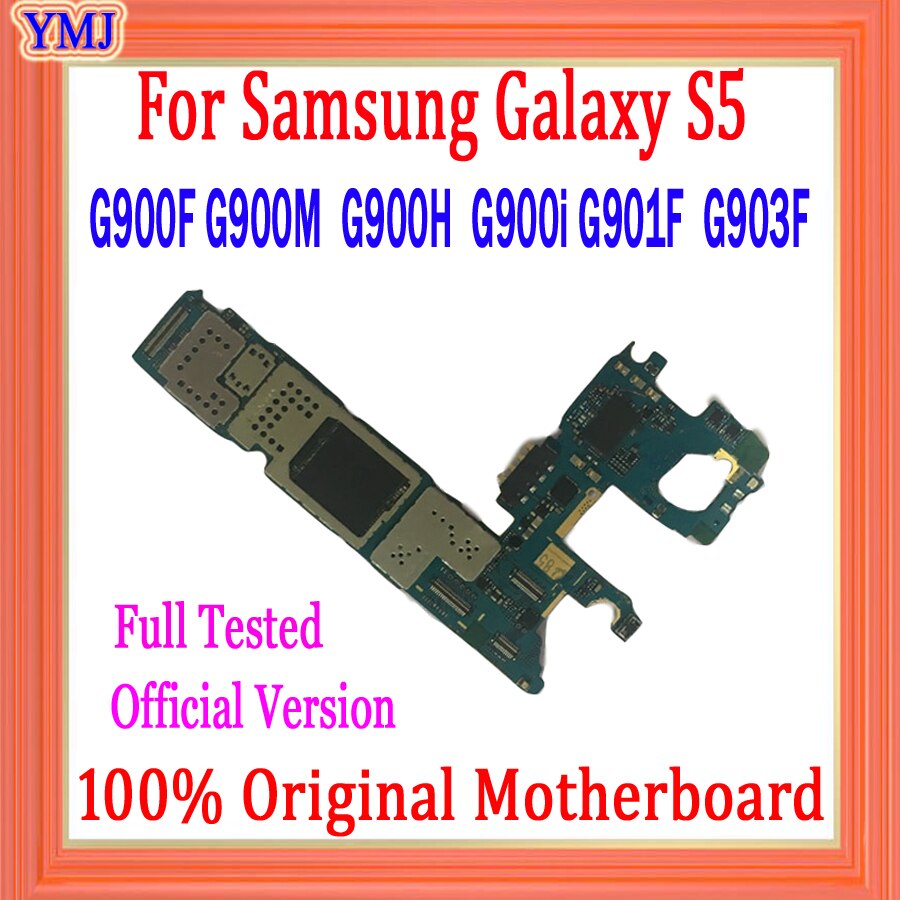 Carte mère débloquée en usine avec puces complètes 100% testées, pour Samsung Galaxy S5 G900F G900M G900H G900I G901F G903F