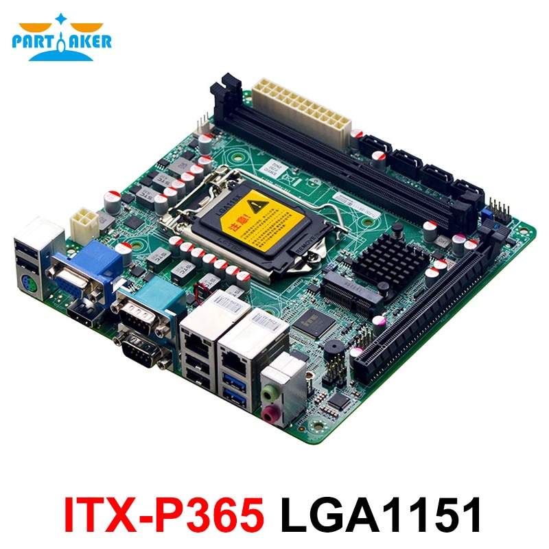 Coffee Lake  carte mère industrielle Mini ITX, double LAN 2, DDR4, 4 Ports SATA, PCIE intégré, pour serveur NAS, Machine POS