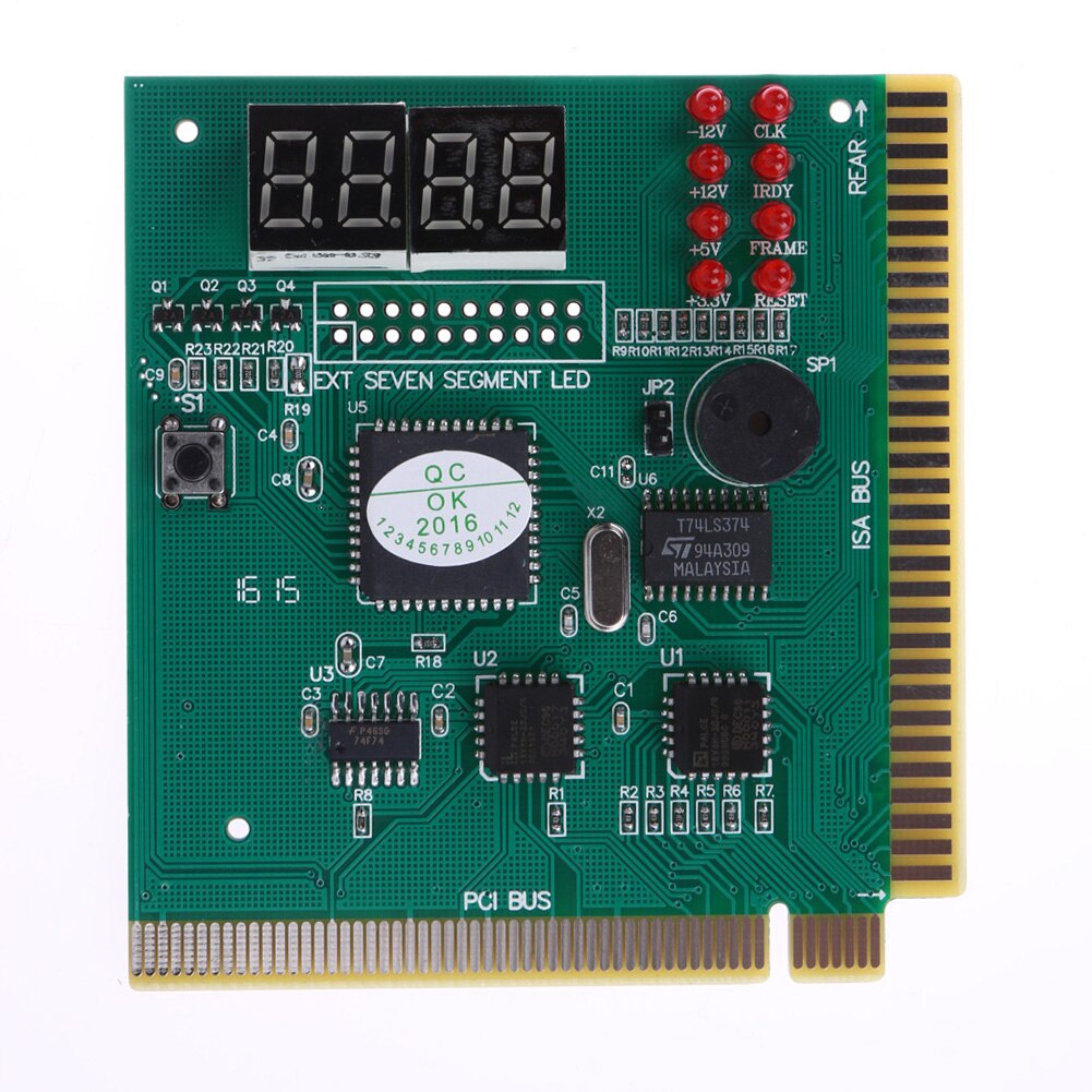 Analyseur de PC à écran LCD à 4 chiffres de haute qualité, carte de Diagnostic, carte mère Post-test pour cartes mères avec fente de Bus PCI et ISA