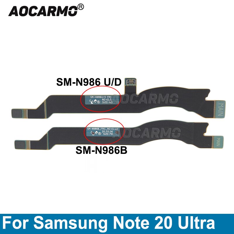 Aocarmo  connecteur d'antenne de Signal Wi-Fi 5G, pour Samsung Galaxy Note 20 Ultra SM-986B 986U 986D, câble de connexion pour carte mère flexible