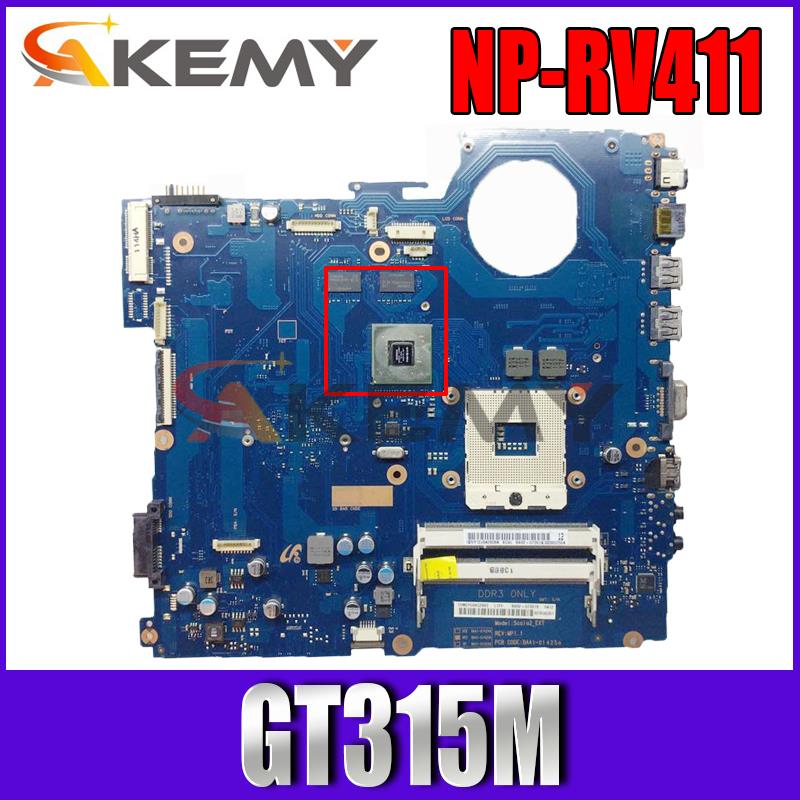 Akemy  carte mère pour Samsung NP-RV411 RV411, carte vidéo d'ordinateur portable, BA41-01423A, BA92-07395A, BA92-07395B, DDR3, GT315M
