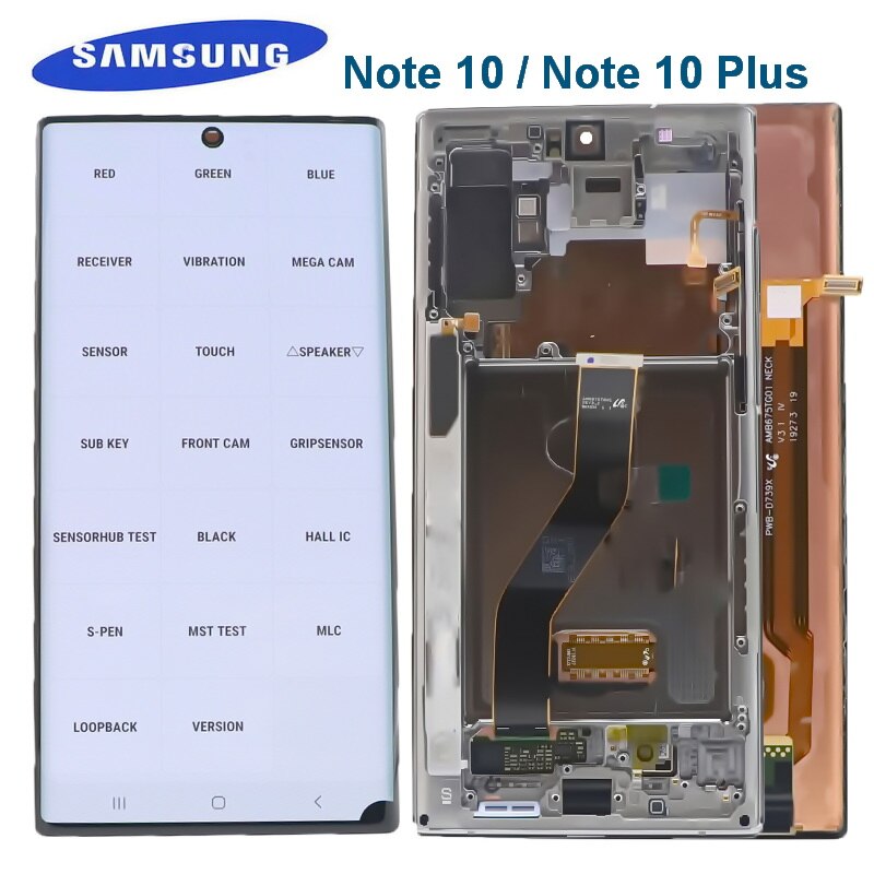 Écran tactile Lcd AMOLED avec châssis, pour Samsung Galaxy Note 10 N970F 5G N9750, ORIGINAL