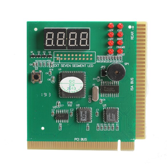 Affichage LCD à 4 chiffres, carte de Diagnostic principale avec câble ruban, carte mère, analyseur d'ordinateur, carte PCI