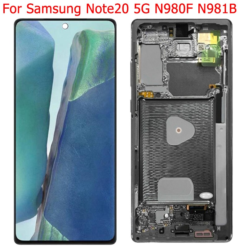 Écran tactile LCD avec châssis, 6.7 pouces, pour Samsung Galaxy Note 20 5G SM-N981B N980F N981B/DS N981W, Original