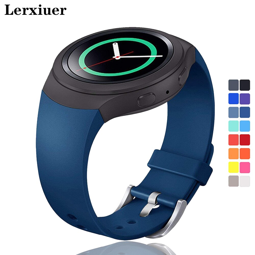 Lerxiuer  bracelet de Sport en Silicone, pour Samsung Galaxy Gear S2 R720 R730 Smart Watch