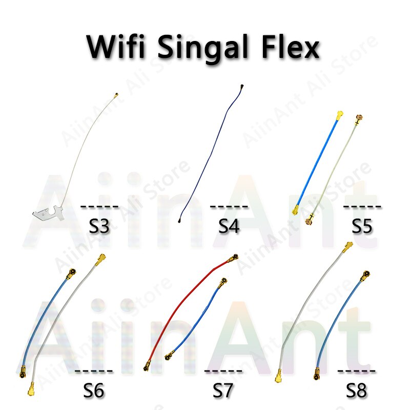 Câble d'antenne Wifi flexible, pièce de réparation, pour Samsung Galaxy S3 I9300 S4 I9500 S5 S6 G920 S7 Edge G930 S8 S9 Plus