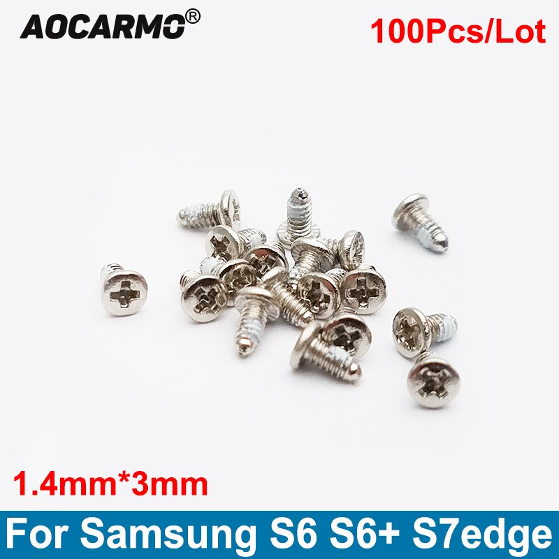 Aocarmo  vis de remplacement pour cadre de carte mère, 100x1.4mm, pour Samsung Galaxy S6 S7 Edge Plus S6 +, 3.0 pièces/lot