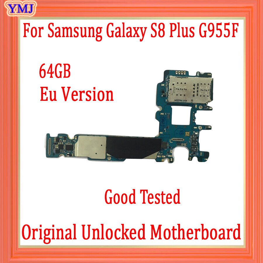 Carte mère 64 go 100% originale débloquée pour Samsung Galaxy S8 Plus, pour modèles G955F, G955FD, Version européenne