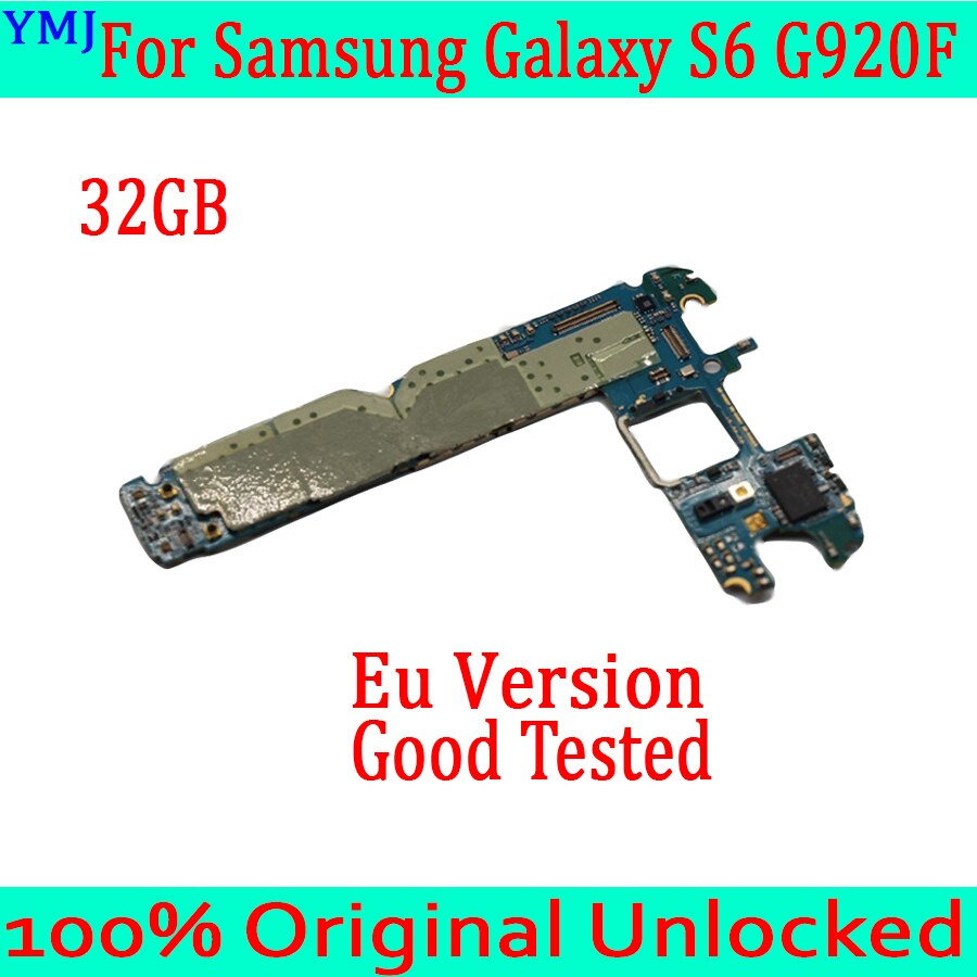 Carte mère originale débloquée pour Samsung Galaxy S6 G920F G920V, avec puces complètes, Version EU
