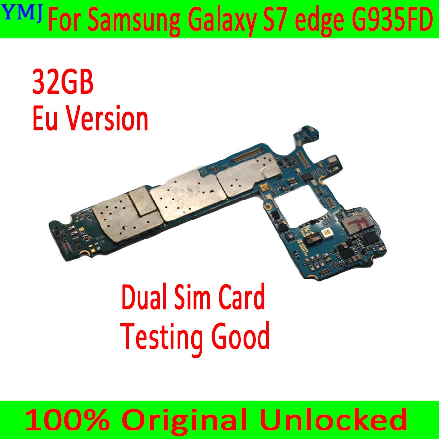 Pour Samsung Galaxy S7 edge G935FD carte mère double carte Sim, Version de l'ue originale déverrouillée pour Samsung S7 G935FD plaque de carte mère