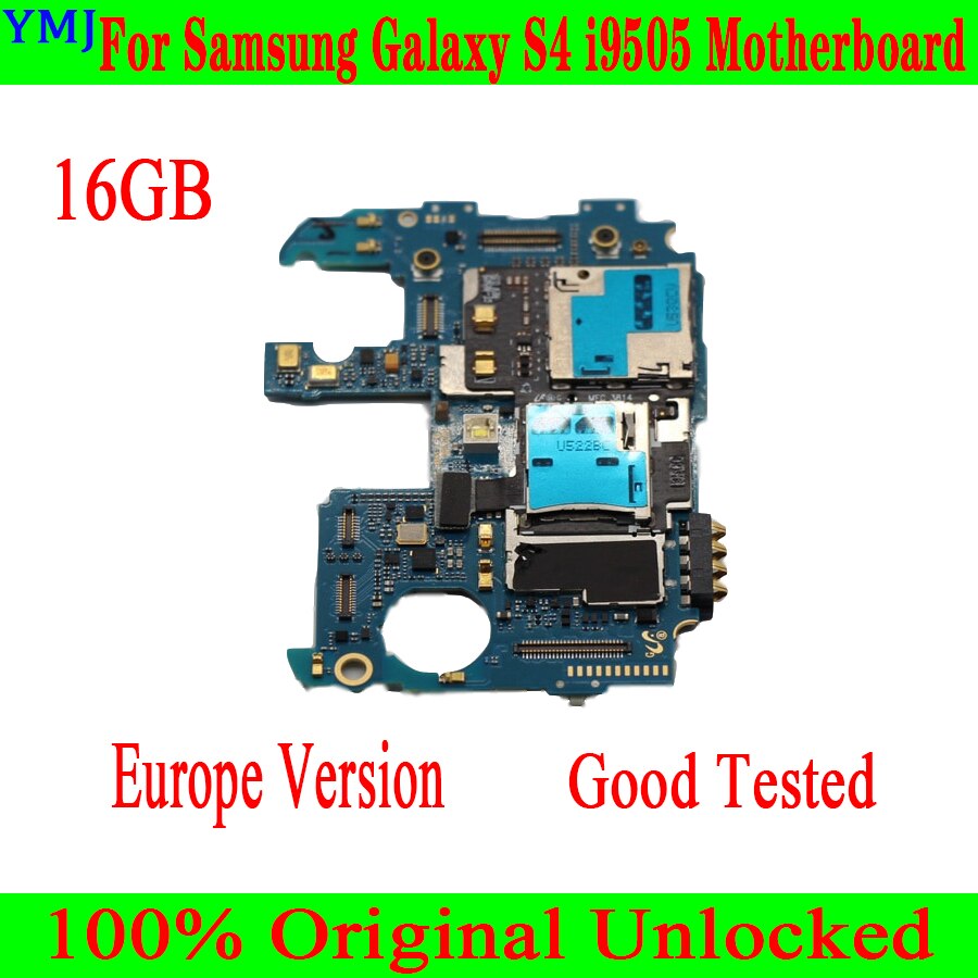 Carte mère 100% originale débloquée et testée pour Samsung Galaxy S4 i9505, 16 go, avec puces complètes