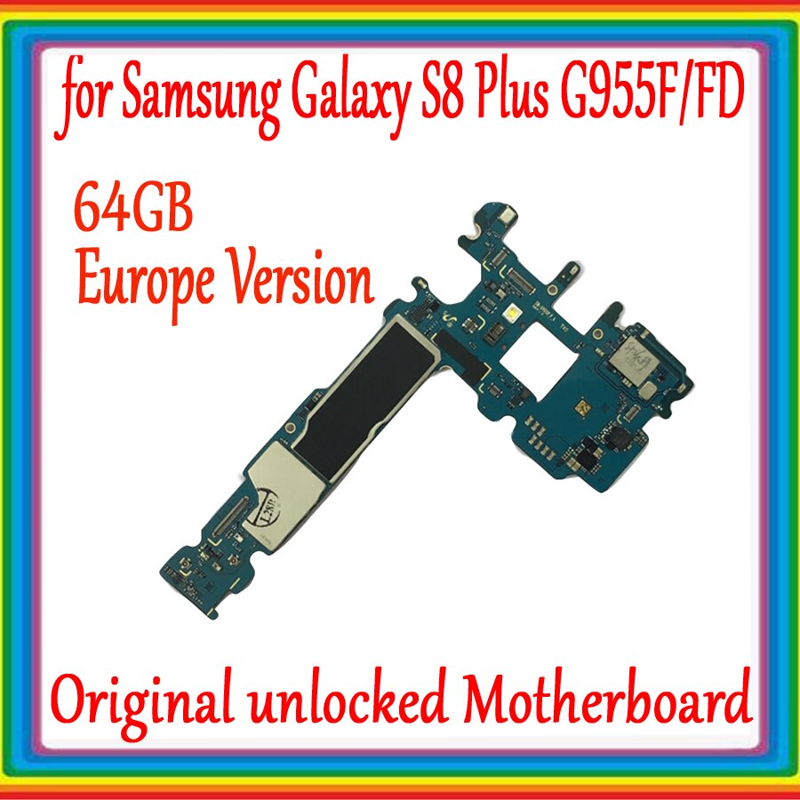 Carte mère originale débloquée pour Samsung Galaxy S8 plus G950U G950F G950FD G955U G955F G955FD, Version européenne