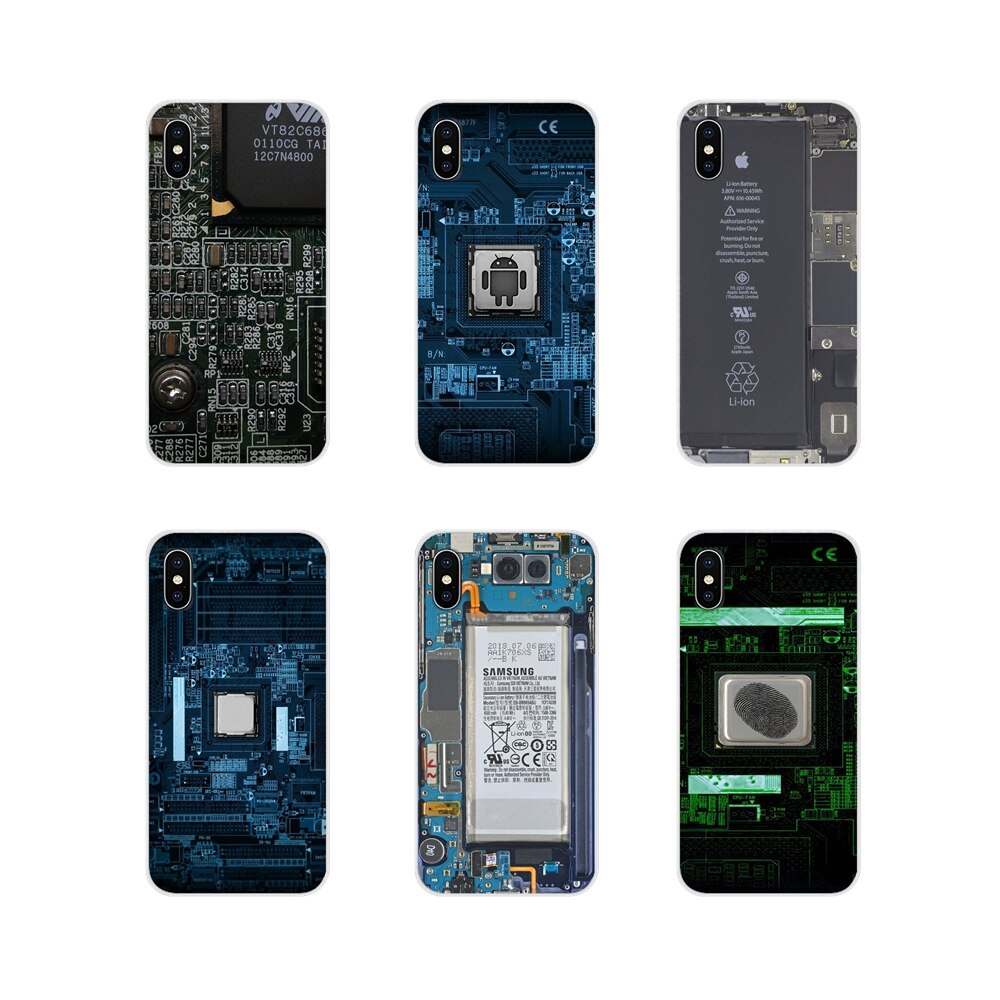 Coque de téléphone portable avec Circuit imprimé, pour Samsung Galaxy A5 A6S A7 A8 A9S Star J4 J6 J7 J8 Prime Plus 2018