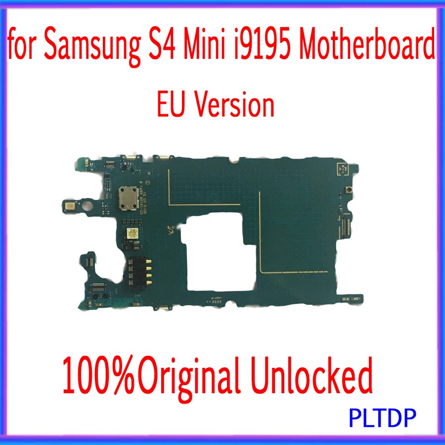Carte mère 8 go originale débloquée pour Samsung Galaxy S4 Mini i9195, circuit imprimé principal avec puces OS, bon fonctionnement