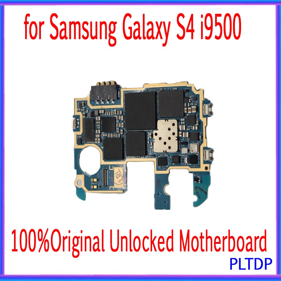 Carte mère 16 go originale débloquée pour Samsung Galaxy S4 i9500, circuit imprimé principal avec puces complètes IMEI