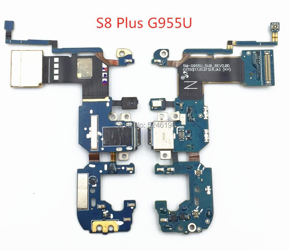 Mini Port de chargement USB Micro, 1 pièce, câble de connexion flexible pour Samsung Galaxy S8 Plus SM-G955U S8 G950U G950F PCB board