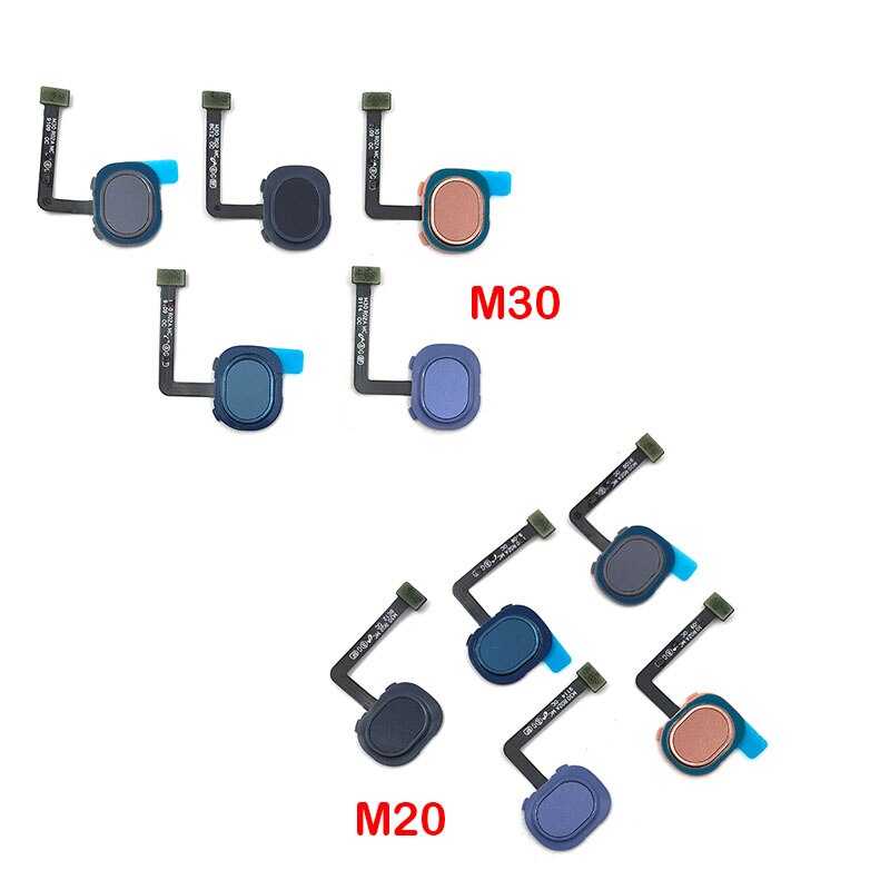 Capteur d'empreintes digitales pour Samsung M30, M305F, M20, M205F, Touch ID, connexion carte mère, bouton d'accueil, câble flexible