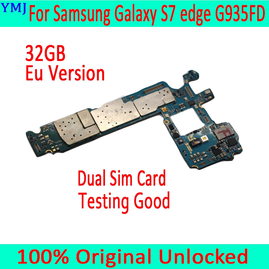 Carte mère 32 go 100% originale débloquée pour Samsung Galaxy S7 edge, G930F, G930FD, G935F, G935FD, G930T