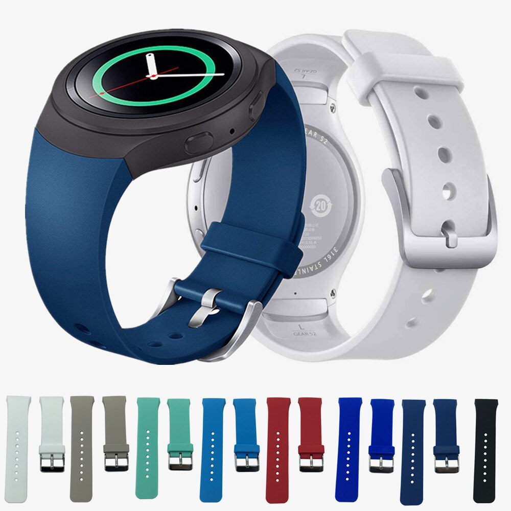 Bracelet de montre en Silicone pour Samsung Galaxy Gear S2 R720 R730, bracelet de rechange en caoutchouc souple pour montre intelligente Bnand