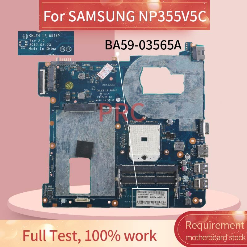 Carte mère BA59-03565A AMD DDR3 pour SAMSUNG, pour ordinateur portable, LA-8864P