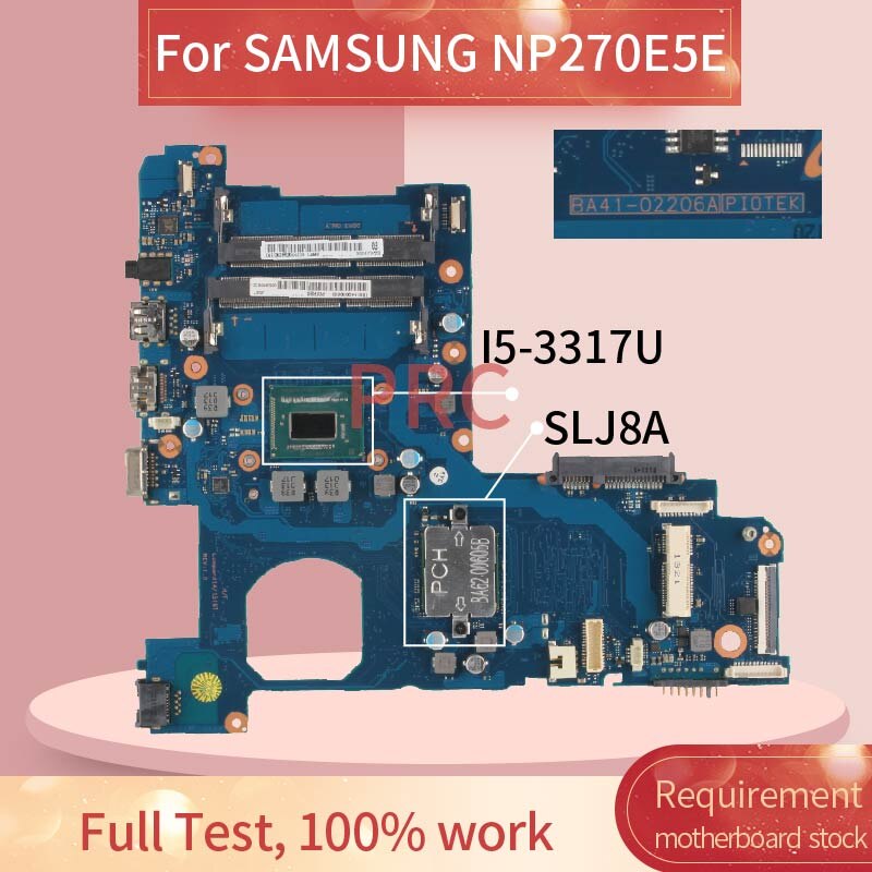 Carte mère I5-3317U DDR3 pour SAMSUNG BA41-02206A, composant pc portable, processeur SLJ8A