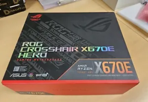 Carte mère de jeu ASUS X670E ROG Crosshair Hero AM5 AMD EATX PS5 Nvidia