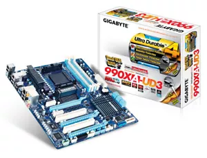 carte mère GIGABYTE GA-990XA-UD3 socket AM3 et AM3+ CROSSFIRE SLI USB3.0