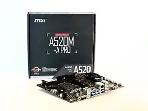 Carte mère MSI A520M-A Pro Socket AM4 Micro ATX AMD A520