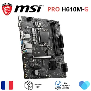 MSI PRO H610M-G DDR4 LGA 1700 MicroATX Intel Carte Mère