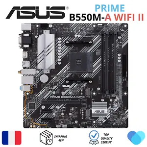 ASUS PRIME B550M-A WIFI II | Carte Mère Micro ATX Socket AM4 AMD B550 4x DDR4
