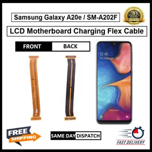 Pour Samsung Galaxy A20E/Sm-a202f carte mère principale lcd charge flexible remplacement