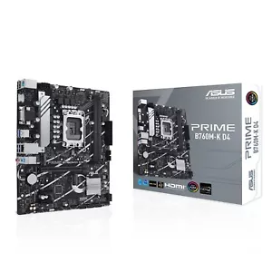 ASUS PRIME B760M-K D4 | Carte Mère Micro ATX LGA1700 Intel B760 Express 2x DDR4