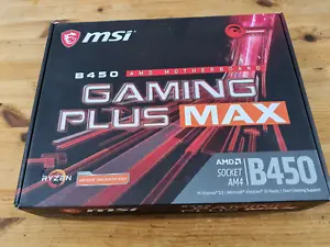 Carte mère socket MSI B450 GAMING PLUS MAX AM4, entièrement fonctionnelle et emballée