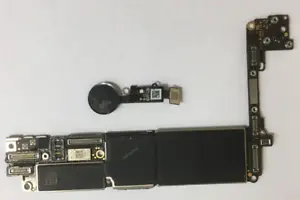 Carte mère Apple iPhone 7 carte logique + bouton d'accueil pour pièces de rechange et réparations uniquement