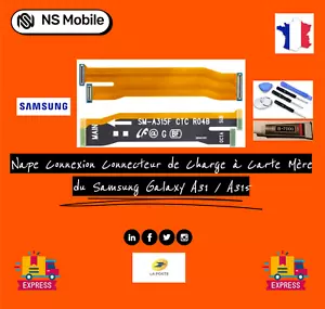 Nappe Connexion Connecteur de Charge à Carte Mère du Samsung Galaxy A31 / A315