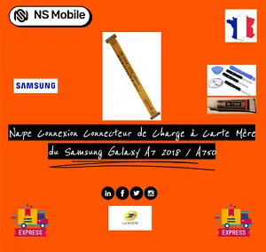 Nappe Connexion Connecteur de Charge à Carte Mère Samsung Galaxy A7 2018/ A750
