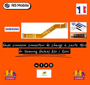 Nappe Connexion Connecteur de Charge à Carte Mère du Samsung Galaxy A20/A205