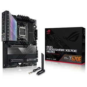 ASUS ROG CROSSHAIR X670E HERO | Carte Mère ATX AMD AM5 DDR5 USB 4.0 PCI 5.0 WiFi